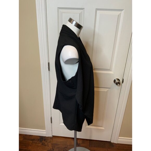 Lauren Ralph Lauren  Woman Black Deep V-Neck Draped Top Tank, Size 2X, NWT! - Picture 2 of 5